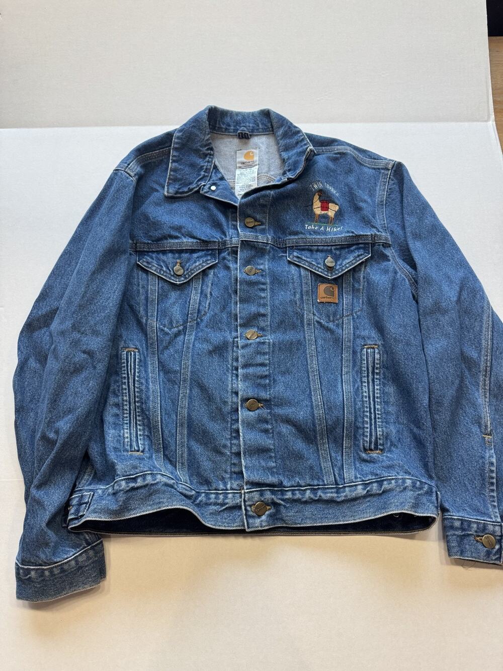 Carhartt Trucker Denim Jacket Size Medium